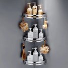 Triple Tier 304_Bathroom shelves hardware Rack 304 Stainless steel Wall Mounted Corner triangle show