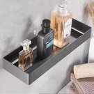 Gray 50cm_Stainless steel Chrome Bathroom Shelves toilet Storage holder Kitchen Wall Shelf Shower St