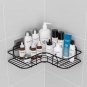 Package A_Bathroom Shelf No Drill Makeup Storage Organizer Aluminum Alloy Shampoo Rack Shower Shelf