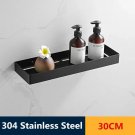 30cm Blackcutter_Bathroom Accessories Stainless Steel Bathroom Storage Rack Shower Storage Rack Bath