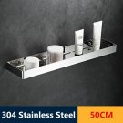 50 cm Silver_Bathroom Accessories Stainless Steel Bathroom Storage Rack Shower Storage Rack Bathroom