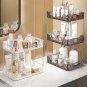 D 3 Layers Gray_Bathroom Organizer Shelf Home Kitchen Acryl Storage Rack Large Capacity Skincare Cos