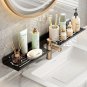 60CM White_1pc Bathroom Storage Rack Free Punch Toilet Sink Faucet Rear Mounted Holder Storage Drain