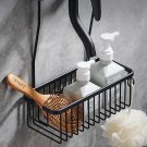 Black_Storage Shelves Space Aluminum Bathroom Faucet Shelving Bathroom Shower Gel Organizer Shower R