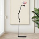 black_Lazy Hair Dryer Stand Adjustable Height Angle with Heavy Base Styling Tool Floor Bracket for P