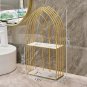 bilayer_Gold storage rack, bathroom wall mounted, non perforated storage rack, bathroom accessories