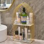 Red_Gold storage rack, bathroom wall mounted, non perforated storage rack, bathroom accessories bath