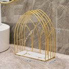 single layer_Gold storage rack, bathroom wall mounted, non perforated storage rack, bathroom accesso