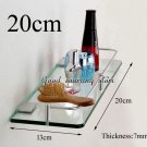 13 x 20cm_20 25 30 35 40 45 50cm single tier wall toilet glass bathroom shelf
