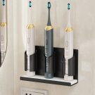 3 Slots Black_Space Aluminum Wall Mount Electric Toothbrush Holder for Bathroom Shower, Toothpaste R