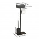 C01_Free Standing Bathroom Toilet Paper Holder Stand Organizers Stainless Steel with Marble Base Toi