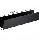 Black 40CM_Bathroom storage rack, non perforated storage rack, bathroom shelves，Metal Bathroom She