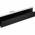 Black 50CM_Bathroom storage rack, non perforated storage rack, bathroom shelves，Metal Bathroom She