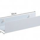 White 30CM_Bathroom storage rack, non perforated storage rack, bathroom shelves，Metal Bathroom She