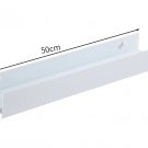 White 50CM_Bathroom storage rack, non perforated storage rack, bathroom shelves，Metal Bathroom She