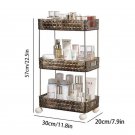 3 Gray Wheel_Bathroom Organizer Shelf With Wheel Home Kithen Acryl Storage Shelves Makeup Skincare S