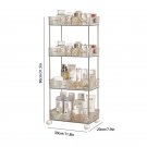 4 Crystal Wheel_Bathroom Organizer Shelf With Wheel Home Kithen Acryl Storage Shelves Makeup Skincar