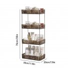 4 Gray_Bathroom Organizer Shelf With Wheel Home Kithen Acryl Storage Shelves Makeup Skincare Shampoo