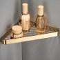 Antique Brass 1_Copper Bathroom Corner Shelf Solid Brass Shower Rack Gel Shampoo Cleanser Storage H