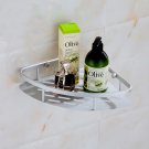 1Tier_Gnimauhz 1/2/3 Layer Space Aluminum Bathroom Shelf Triangular Shower Shampoo Soap Cosmetic Rac