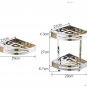 one tier gold_Rose Gold Corner Shelf Gold Stainless Steel Bathroom Shelf Bath Shower Shelf Bath Sha