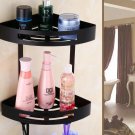 two tier black_Rose Gold Corner Shelf  Gold Stainless Steel Bathroom Shelf Bath Shower Shelf Bath Sh