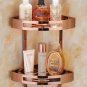 two tier black_Rose Gold Corner Shelf  Gold Stainless Steel Bathroom Shelf Bath Shower Shelf Bath Sh