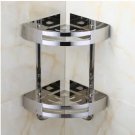 two tier chrome_Rose Gold Corner Shelf  Gold Stainless Steel Bathroom Shelf Bath Shower Shelf Bath S