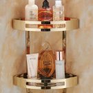 two tier gold_Rose Gold Corner Shelf  Gold Stainless Steel Bathroom Shelf Bath Shower Shelf Bath Sha