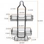 A_Hanging Shower Caddy Over Shower Head No Drilling Rustproof Shower Rack for Bathroom Kitchen &
