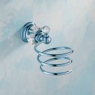 Chrome_Wall Mounted Hair Dryer Rack Chrome/Matte Black Stainless Steel Bathroom Hair Dryer Holder Ro