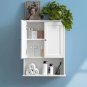 White Bathroom Wall Cabinet Over The Toilet Storage Cabinet, 24x30 Inch Wood Medicine Cabinets Wall