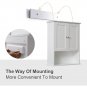 White Bathroom Wall Cabinet Over The Toilet Storage Cabinet, 24x30 Inch Wood Medicine Cabinets Wall