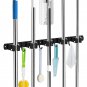 4clamps5hooks-1pcs_Broom Holder Wall Mount Mop Organizer Storage Tool Racks Stainless Steel Hooks No