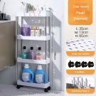 4 layers White_3/4Layer Bathroom Storage Organizer Shelf Organizer Living Room Shelf Multi-functiona