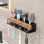 White-3_Solid Wood No-Punch Bathroom Toothbrush Holder Tooth Cup Holder Bathroom Mouthwash Cup Holde