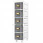 A 4 layers_Bathroom Crack Cabinet Storage Shelf Narrow Slit Storage Cabinet Toilet Storage Cabinet F