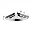 D 21.5x21.5cm_Light Luxury Creative Stainless Steel Corner Shelf Bathroom Toilet Triangle Shelf bath