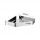 F 25x25cm_Light Luxury Creative Stainless Steel Corner Shelf Bathroom Toilet Triangle Shelf bathroom