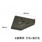 gray  18x18cm_Light Luxury Creative Stainless Steel Corner Shelf Bathroom Toilet Triangle Shelf bath