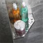 gray  18x18cm_Light Luxury Creative Stainless Steel Corner Shelf Bathroom Toilet Triangle Shelf bath