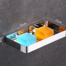 S 23x12cm_Light Luxury Creative Stainless Steel Corner Shelf Bathroom Toilet Triangle Shelf bathroom
