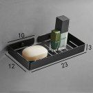 T 23x12cm_Light Luxury Creative Stainless Steel Corner Shelf Bathroom Toilet Triangle Shelf bathroom