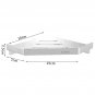Silver L_Wall Mounted Bathroom Corner Shelf Stainless Steel Adhesive Rustproof No-Drilling Shampoo H