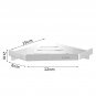 Silver S_Wall Mounted Bathroom Corner Shelf Stainless Steel Adhesive Rustproof No-Drilling Shampoo H