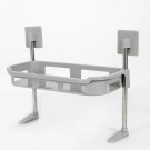 1layer Gray_Toilet Rack No Drilling Shelf Above the Toilet Tank Bathroom Kitchen Storage Rack Shampo