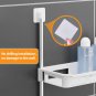 1layer White_Toilet Rack No Drilling Shelf Above the Toilet Tank Bathroom Kitchen Storage Rack Shamp