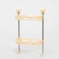 2layer Beige_Toilet Rack No Drilling Shelf Above the Toilet Tank Bathroom Kitchen Storage Rack Shamp