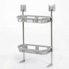 2layer Gray_Toilet Rack No Drilling Shelf Above the Toilet Tank Bathroom Kitchen Storage Rack Shampo