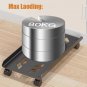 black_Mobile CPU Stand, Steel PC Tower Stand CPU Holder with Rolling Caster Wheels, Computer Tower S